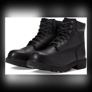 NWB Timberland PRO Sawhorse‎ 6" Composite Safety Toe Black Mens 7 Wide TB1A5TF3